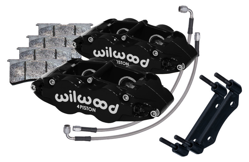 Wilwood 69-83 Porsche 911 Front Superlite Caliper Kit 3.5in MT - Black - 140-16675