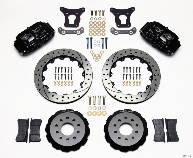 Wilwood BNSL6 Front Kit 12.88in Drilled 93-97 Camaro/Firebird - 140-6743-D