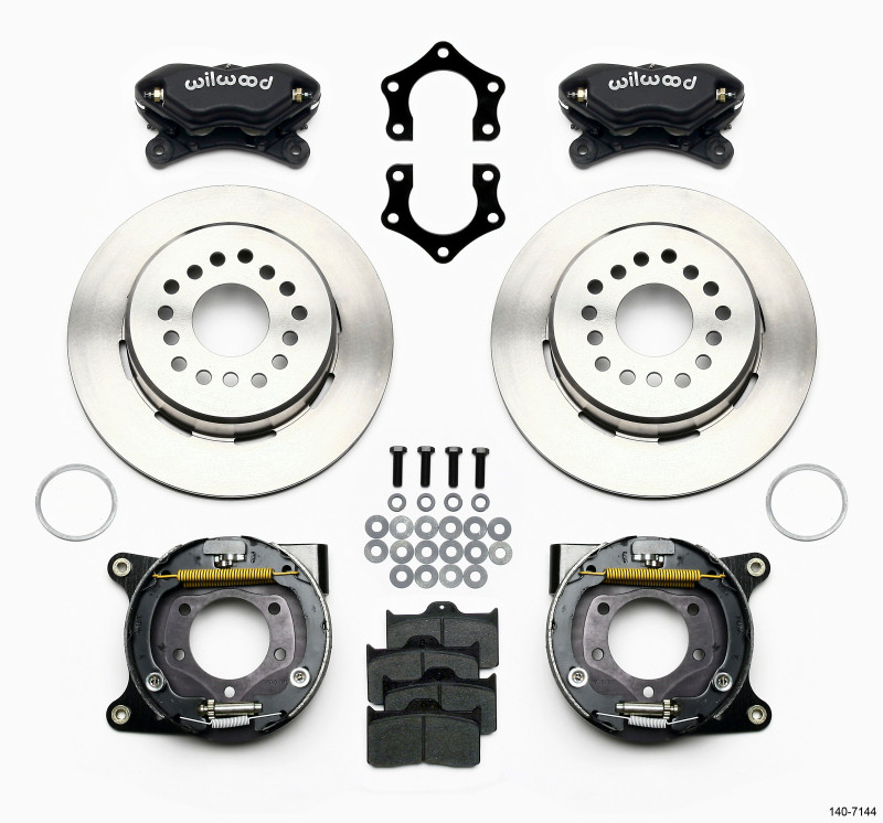 Wilwood Forged Dynalite P/S Park Brake Kit Mopar/Dana 2.36in Off w/Snap Ring Brng - 140-7144