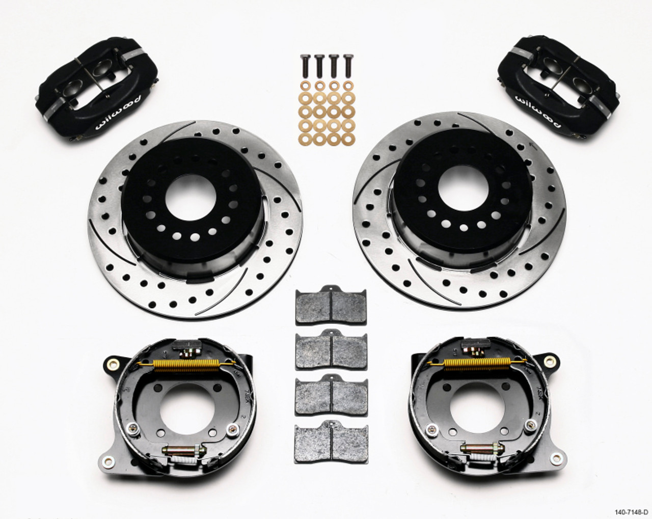 Wilwood Forged Dynalite P/S Park Brake Kit Drilled 93-97 Camaro/Firebird - 140-7148-D