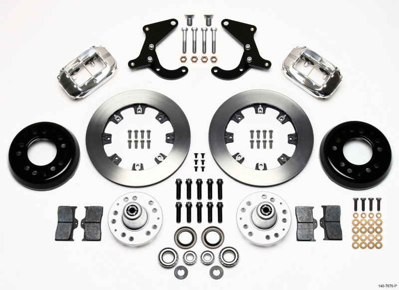 Wilwood Forged Dynalite Front Kit 12.19in Polished 55-57 Chevy - 140-7676-P