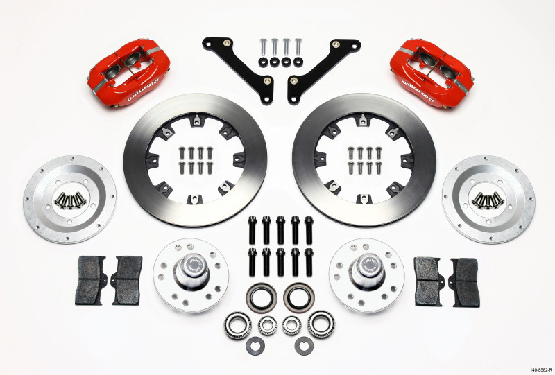 Wilwood Forged Dynalite Front Kit 12.19in Drilled Red 70-78 Camaro - 140-8582-R