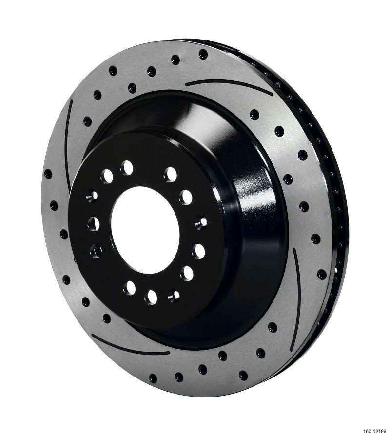 Wilwood Rotor-1.75 Offset SRP BLK Drl 12.88 x 1.10 - 5x4.50/4.75in - 160-12189-BK