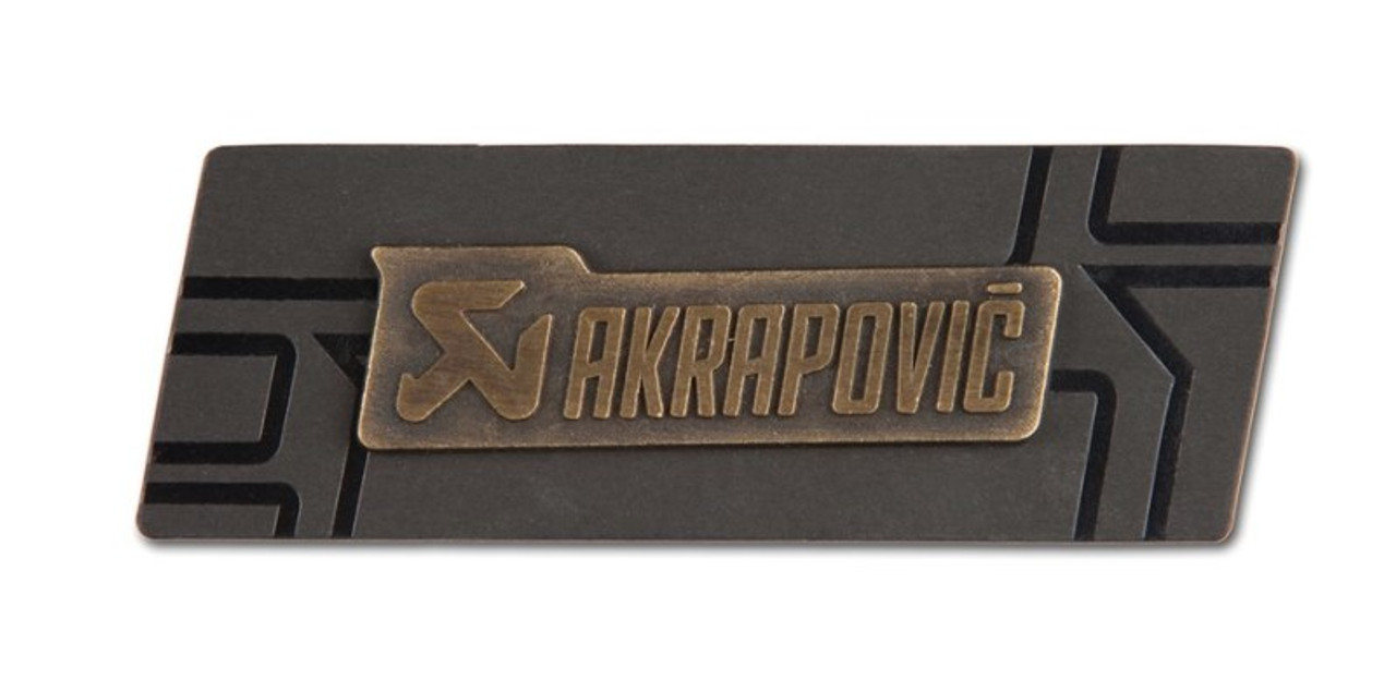 Akrapovic Brass sign badge - 800911