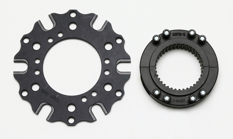 Wilwood Hub Kit-Splined Midget Axle Clamp-Dynamic 6 x 5.50 BC w/ T-Nuts (GEN II) - 270-12634