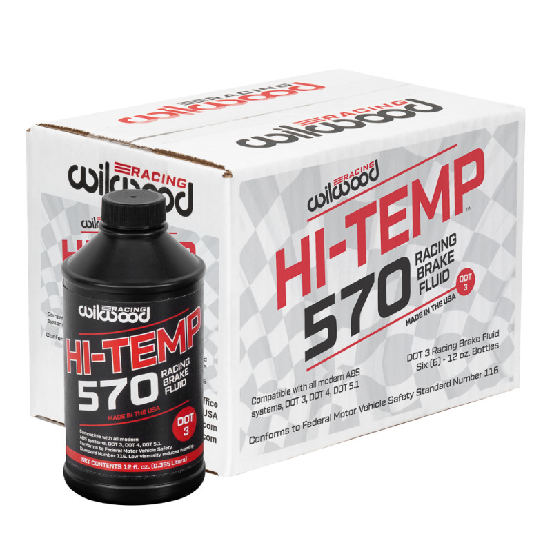 Wilwood 570 Brake Fluid - 6 Pack 12 oz Bottles - 290-2210
