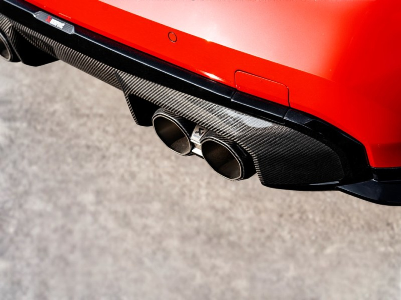 Akrapovic 21-22 BMW M3 (G80) / M4 (G82, G83) Rear Carbon Fiber Diffuser - High Gloss Black - DI-BM/CA/9/GB