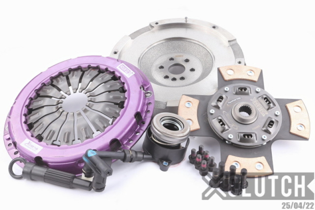 XClutch 14-19 Ford Fiesta ST 1.6L Stage 2 Sprung Ceramic Clutch Kit - XKFD22627-1B
