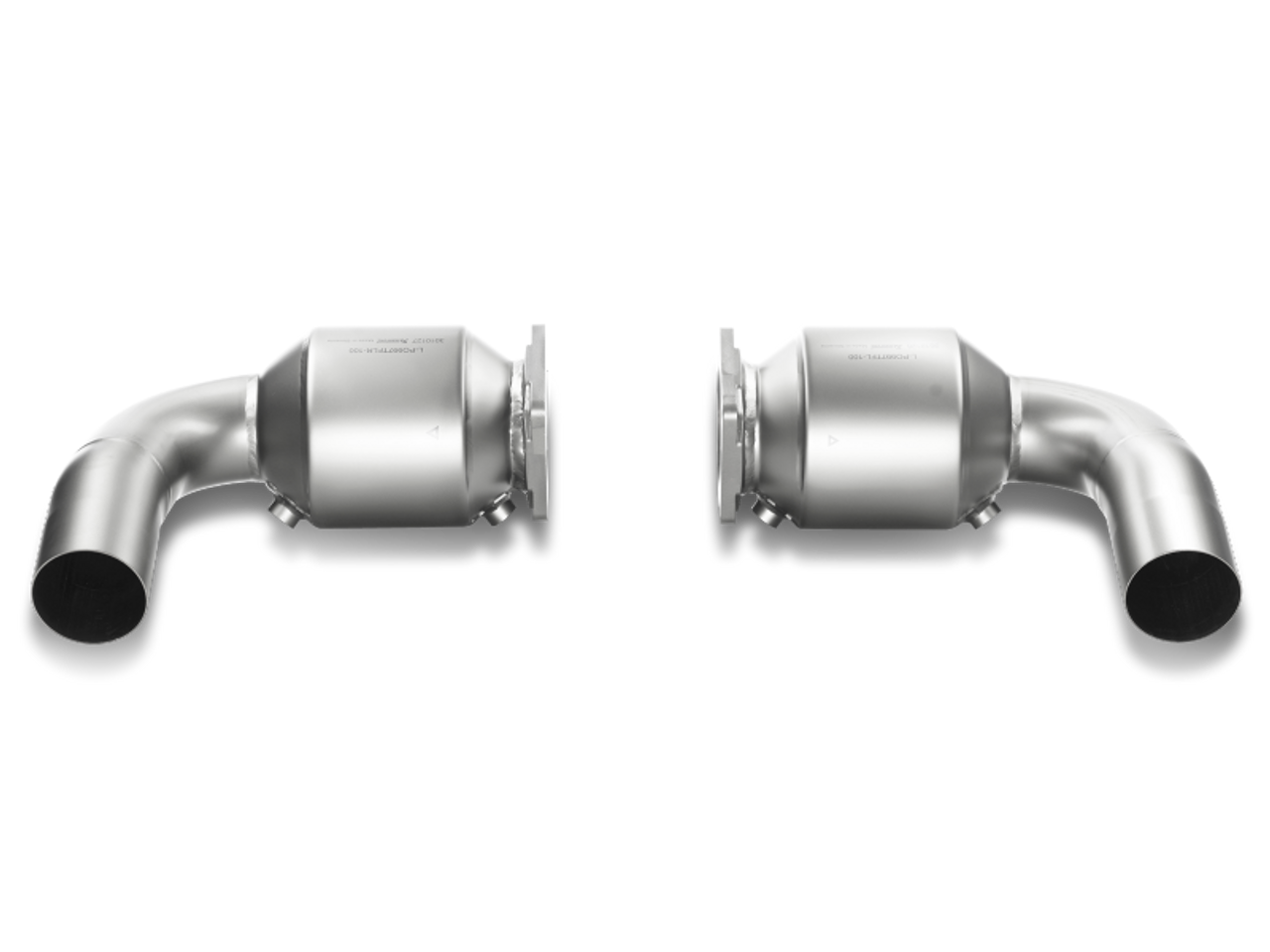 Akrapovic 10-13 Porsche 911 Turbo/Turbo S (997) Link Pipe Set w/ Cat (Titanium) - L-PO997TFLS-100