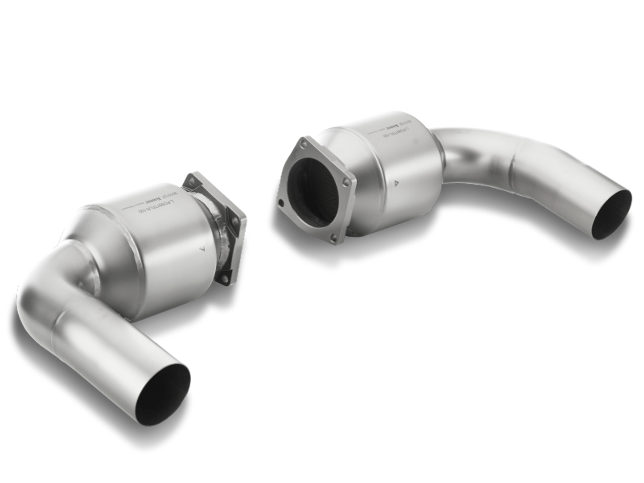 Akrapovic 10-13 Porsche 911 Turbo/Turbo S (997) Link Pipe Set w/ Cat (Titanium) - L-PO997TFLS-100