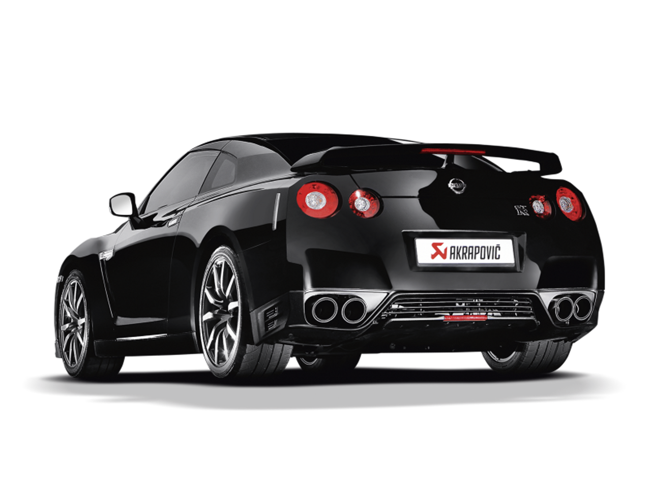 Akrapovic 08-17 Nissan GT-R Slip-On Line (Titanium) (Req. Tips) - M-NI/T/1H