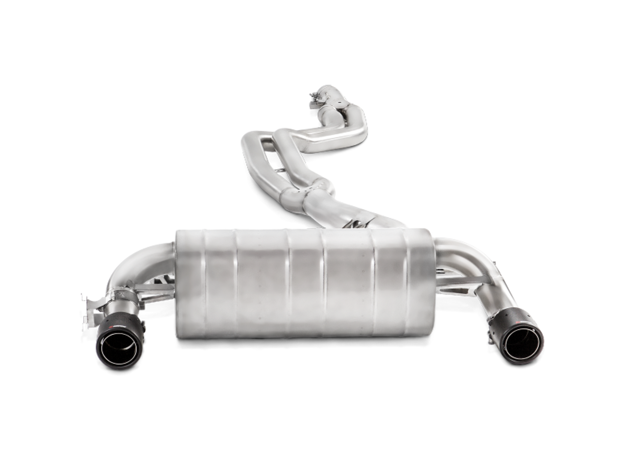 Akrapovic 16-17 BMW 340i (F30 F31) Evolution Line Cat Back (SS) w/ Carbon Tips (Req. Link Pipe) - MTP-BM/SS/2H
