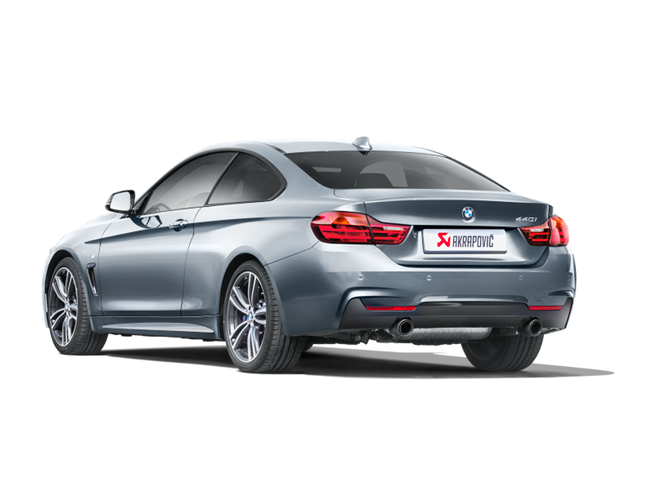 Akrapovic 16-17 BMW 340i (F30 F31) Evolution Line Cat Back (SS) w/ Carbon Tips (Req. Link Pipe) - MTP-BM/SS/2H