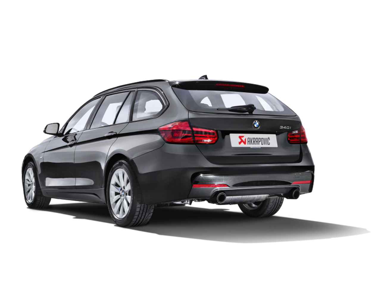 Akrapovic 16-17 BMW 340i (F30 F31) Evolution Line Cat Back (SS) w/ Carbon Tips (Req. Link Pipe) - MTP-BM/SS/2H