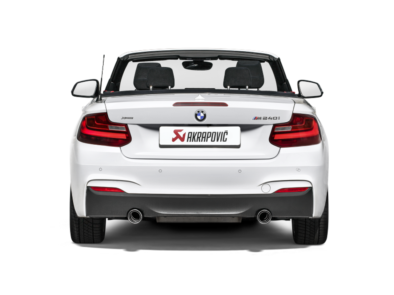 Akrapovic 16-17 BMW M240i (F22 F23) Evolution Line Cat Back (SS) w/ Carbon Tips (Req. Link Pipe) - MTP-BM/SS/4H