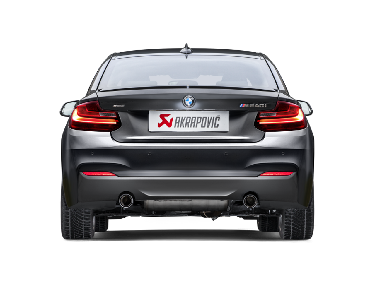 Akrapovic 16-17 BMW M240i (F22 F23) Evolution Line Cat Back (SS) w/ Carbon Tips (Req. Link Pipe) - MTP-BM/SS/4H