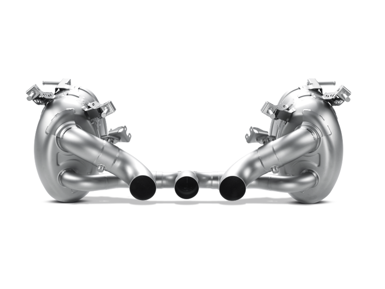Akrapovic 10-15 Ferrari 458 Italia/458 Spyder Slip-On Line (Titanium) w/ Carbon Tips - MTP-FE458H