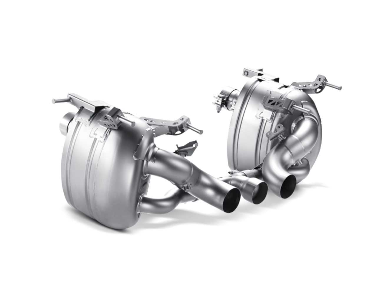 Akrapovic 10-15 Ferrari 458 Italia/458 Spyder Slip-On Line (Titanium) w/ Carbon Tips - MTP-FE458H