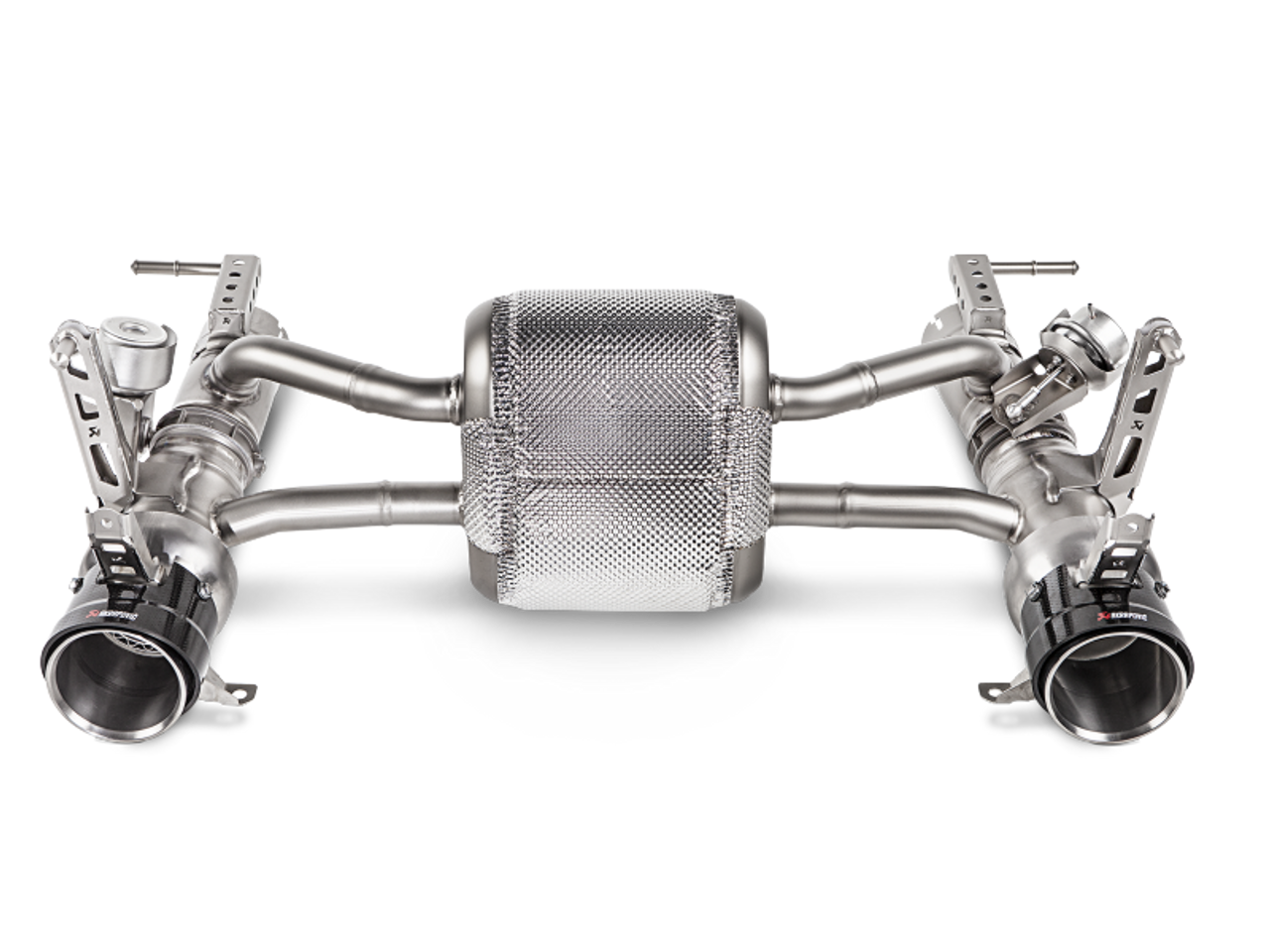 Akrapovic 16-17 Ferrari 488 GTB/488 Spyder Slip-On Line (Titanium) w/ Carbon Tips - MTP-FE488H