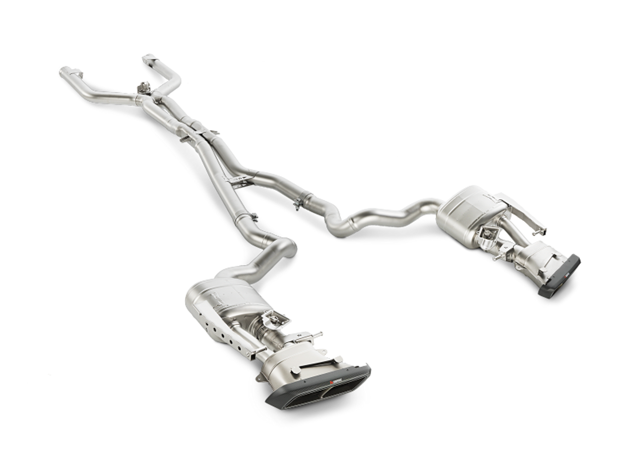 Akrapovic 15-17 AMG C63 Estate Evolution Line Cat Back (Titanium) w/ Carbon Tips (Req. Link Pipe) - MTP-ME/T/2H/1