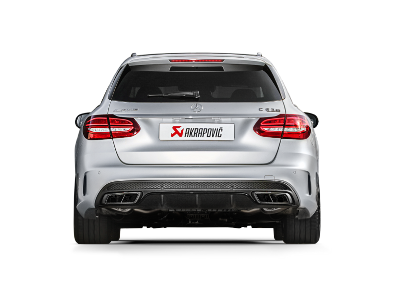 Akrapovic 15-17 AMG C63 Estate Evolution Line Cat Back (Titanium) w/ Carbon Tips (Req. Link Pipe) - MTP-ME/T/2H/1