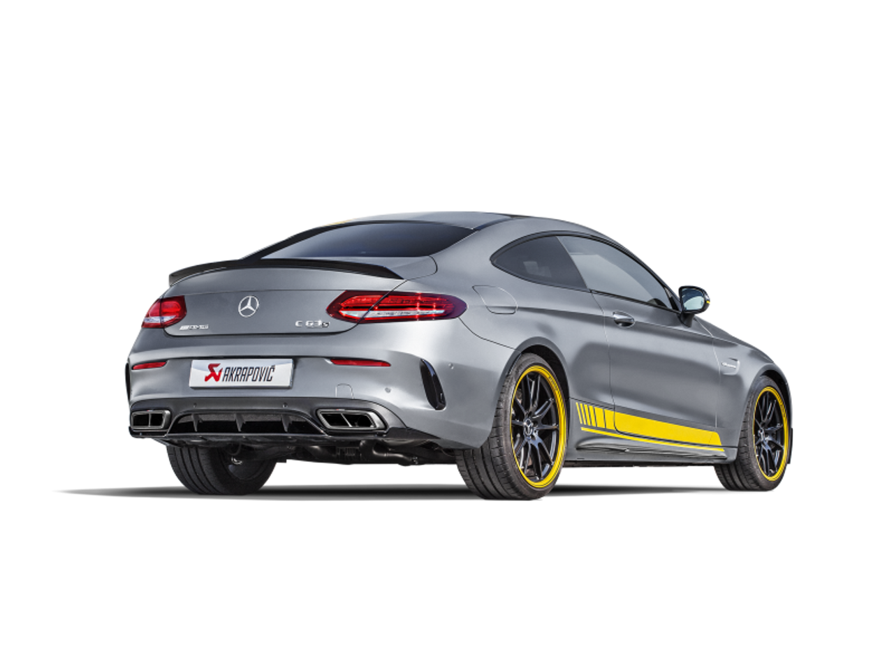 Akrapovic 16-17 AMG C63 Coupe Evolution Line Cat Back (Titanium) w/ Carbon Tips (Req. Link Pipe) - MTP-ME/T/3H
