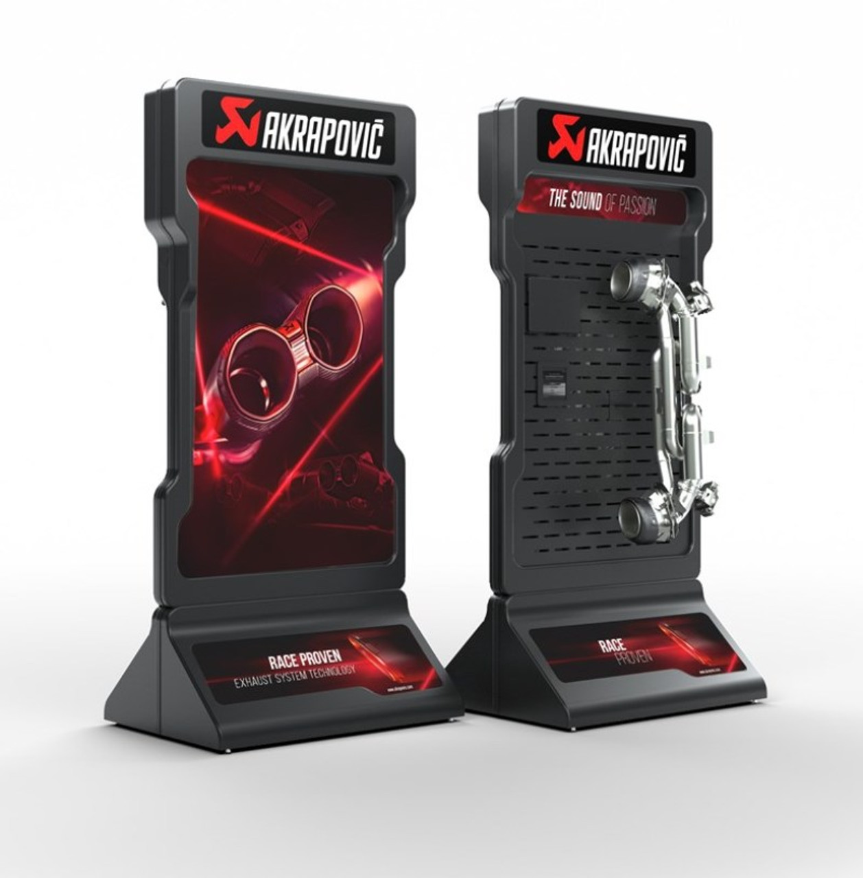 Akrapovic Car Graphics Set for Large POS Stand - P-CM-LPSSETCAR2