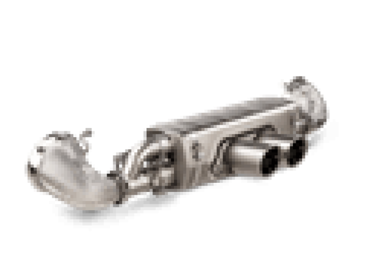 Akrapovic 21-22 Porsche 911 GT3/ GT3 RS (992) Slip-On Race Line Adapter Set (Titanium) - P-CP034