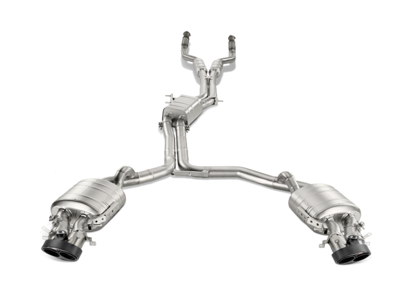 Akrapovic 14-17 Audi RS6 Avant (C7) Evolution Line Cat Back (Titanium) w/ Carbon Tips - S-AU/TI/3H