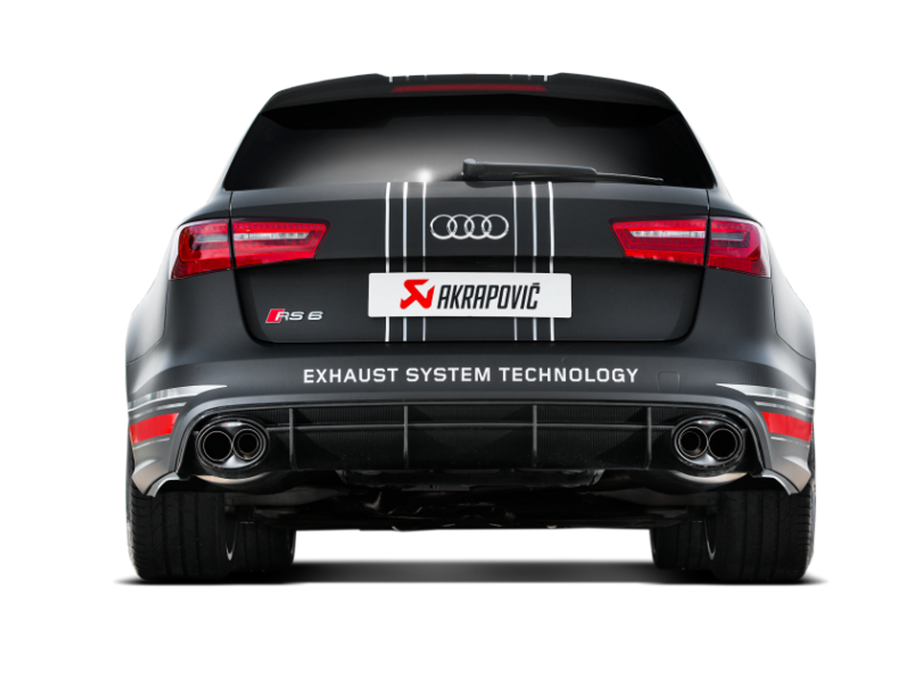 Akrapovic 14-17 Audi RS6 Avant (C7) Evolution Line Cat Back (Titanium) w/ Carbon Tips - S-AU/TI/3H