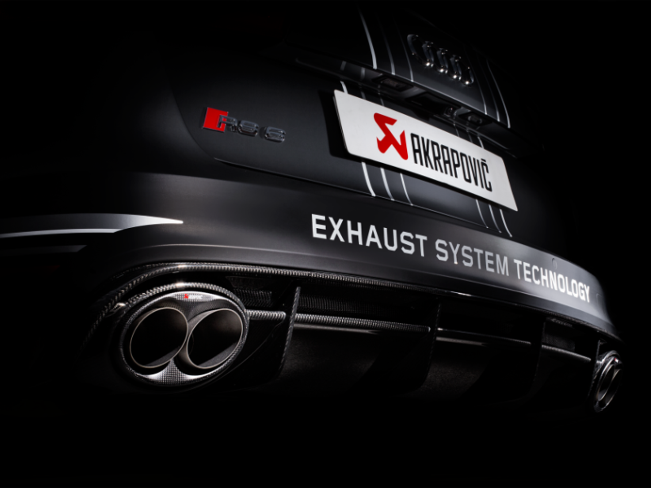 Akrapovic 14-17 Audi RS6 Avant (C7) Evolution Line Cat Back (Titanium) w/ Carbon Tips - S-AU/TI/3H