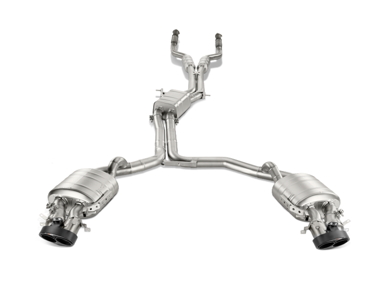 Akrapovic 14-17 Audi RS7 Sportback (C7) Evolution Line Cat Back (Titanium) w/ Carbon Tips - S-AU/TI/4H