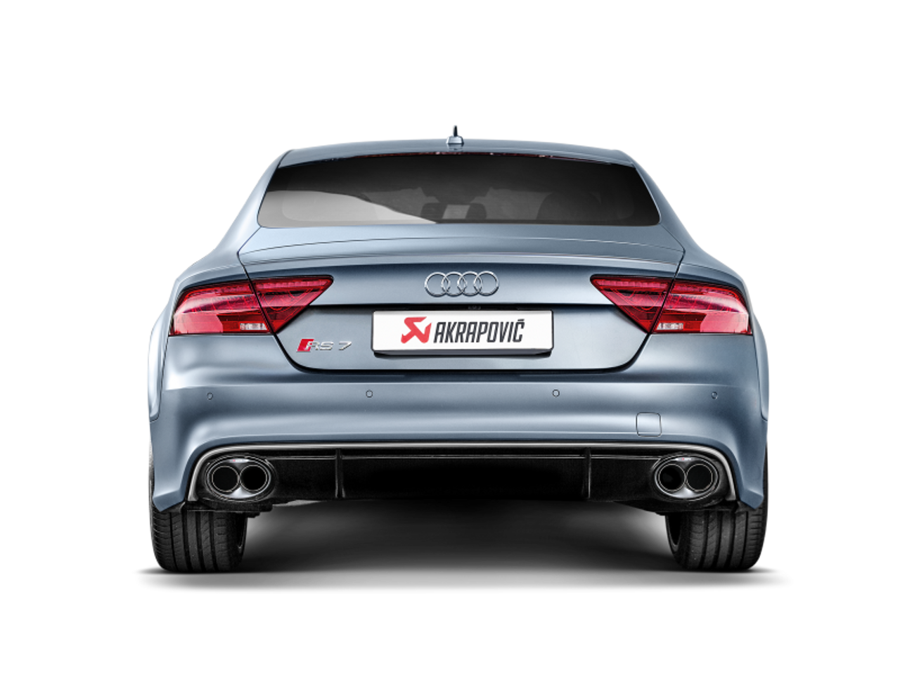 Akrapovic 14-17 Audi RS7 Sportback (C7) Evolution Line Cat Back (Titanium) w/ Carbon Tips - S-AU/TI/4H