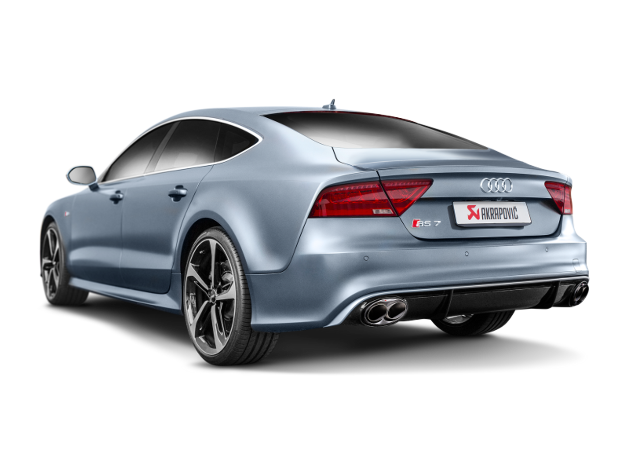 Akrapovic 14-17 Audi RS7 Sportback (C7) Evolution Line Cat Back (Titanium) w/ Carbon Tips - S-AU/TI/4H