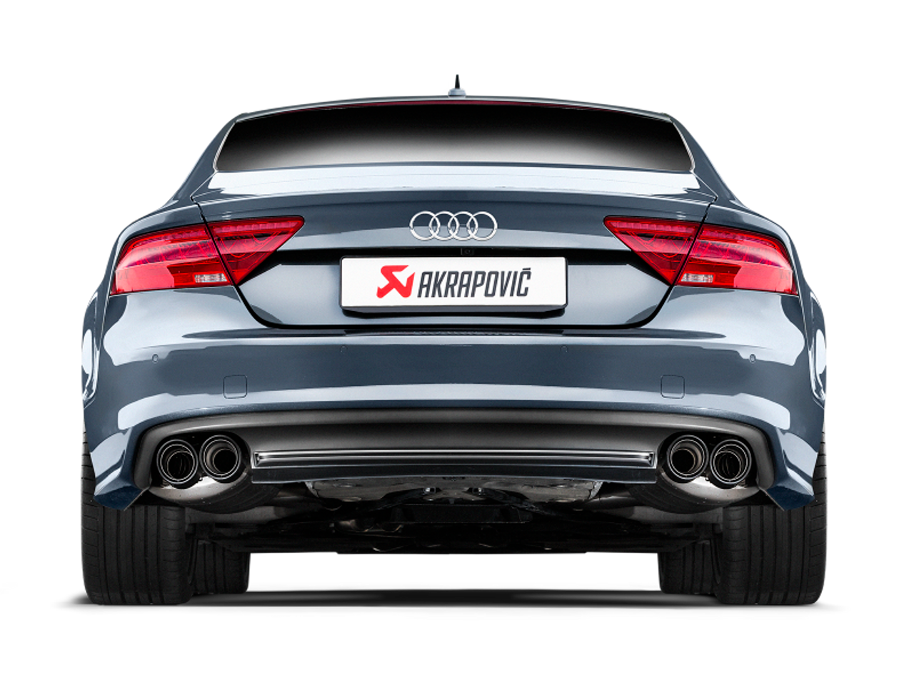 Akrapovic 13-17 Audi S6 Avant/Limousine (C7) Evolution Line Cat Back (Titanium) w/ Carbon Tips - S-AU/TI/6H