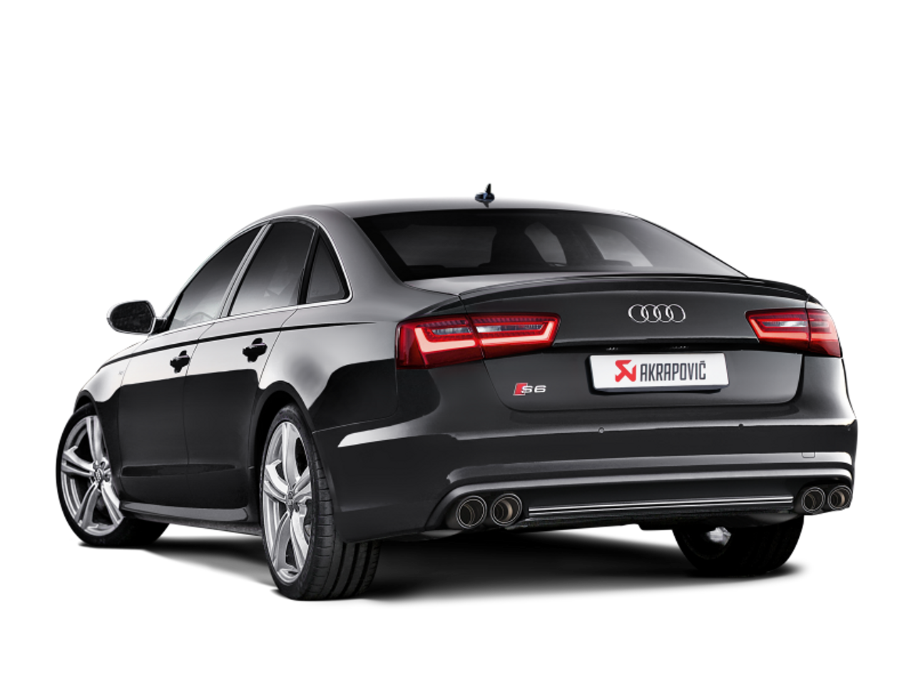 Akrapovic 13-17 Audi S6 Avant/Limousine (C7) Evolution Line Cat Back (Titanium) w/ Carbon Tips - S-AU/TI/6H