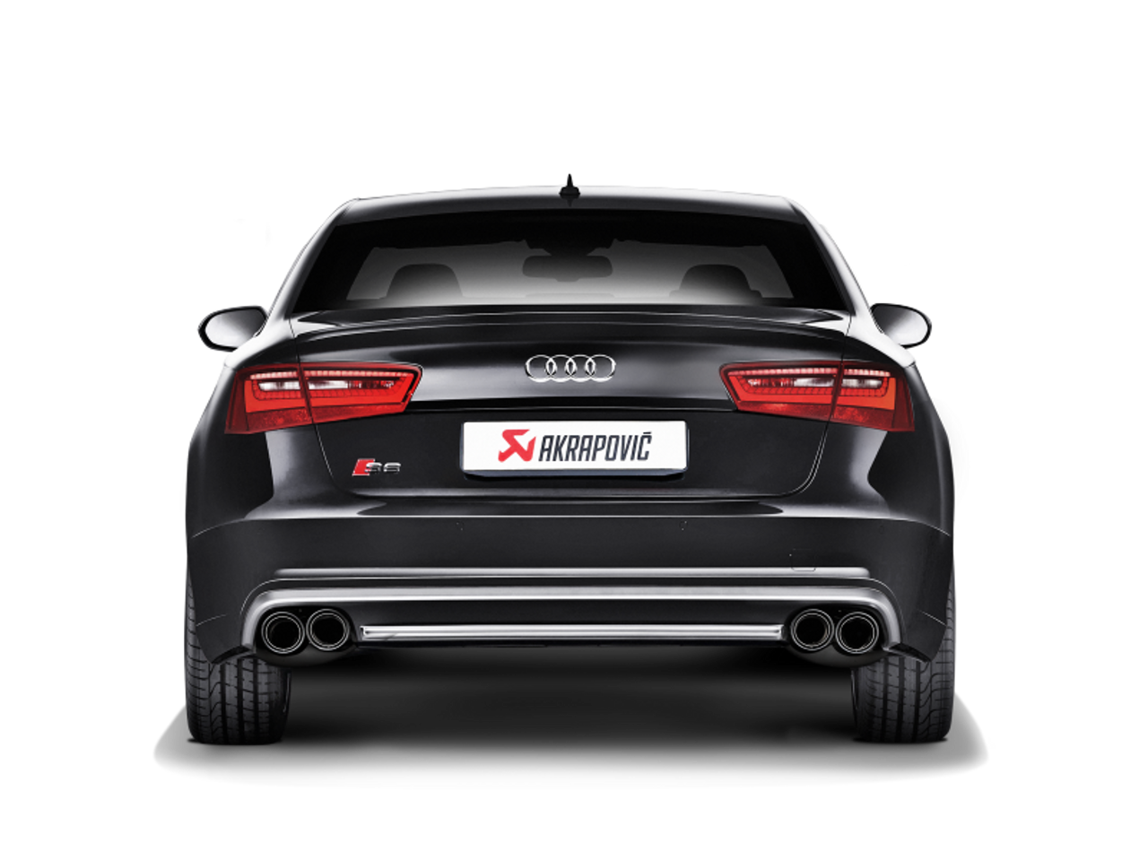 Akrapovic 13-17 Audi S6 Avant/Limousine (C7) Evolution Line Cat Back (Titanium) w/ Carbon Tips - S-AU/TI/6H