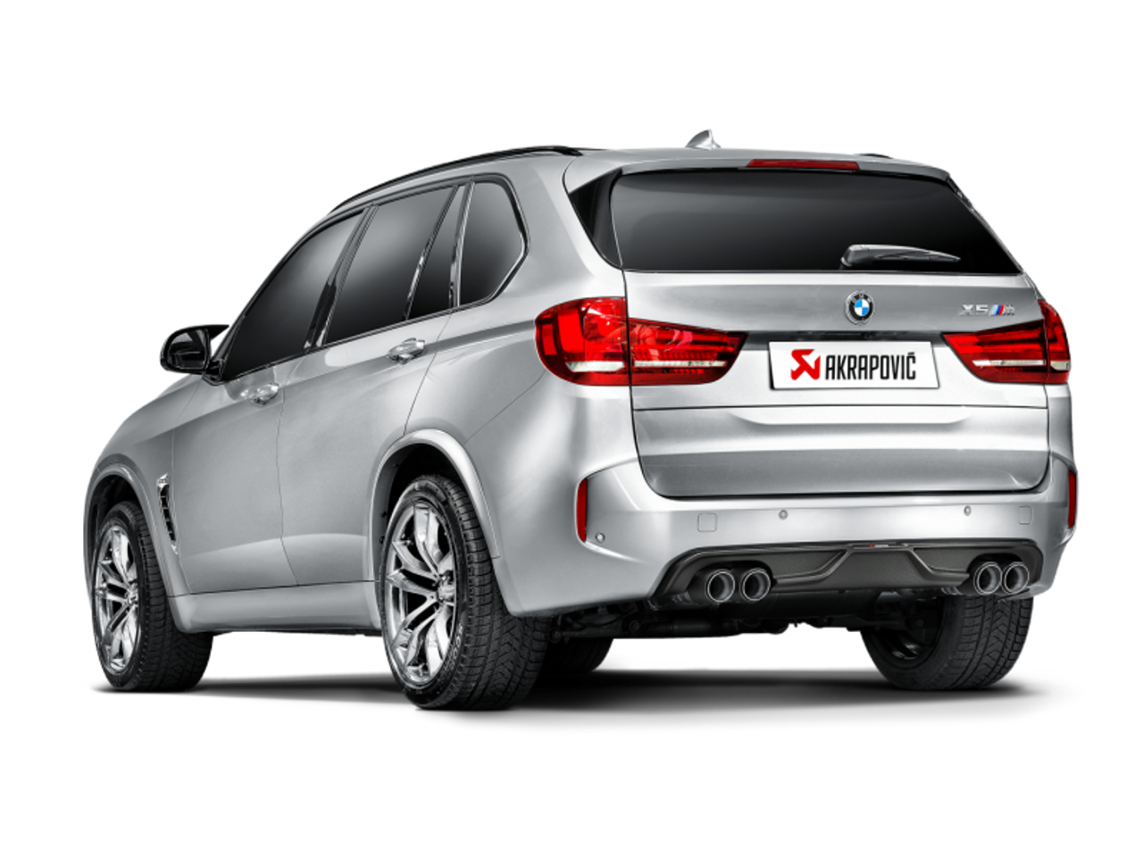Akrapovic 15-17 BMW X5M (F85) Evolution Line Cat Back (Titanium) w/ Carbon Tips - S-BM/T/1