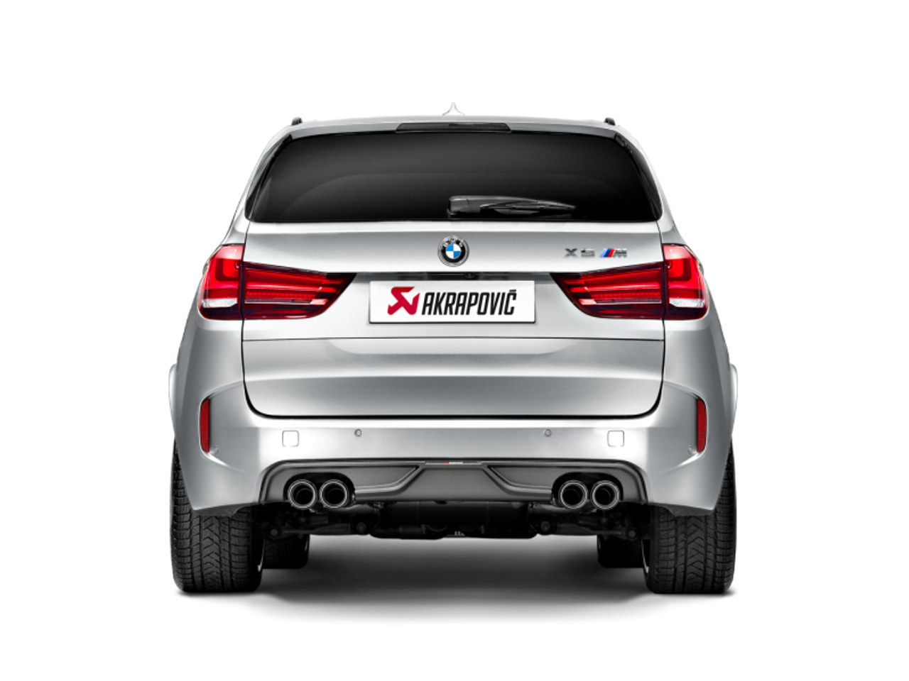 Akrapovic 15-17 BMW X5M (F85) Evolution Line Cat Back (Titanium) w/ Carbon Tips - S-BM/T/1