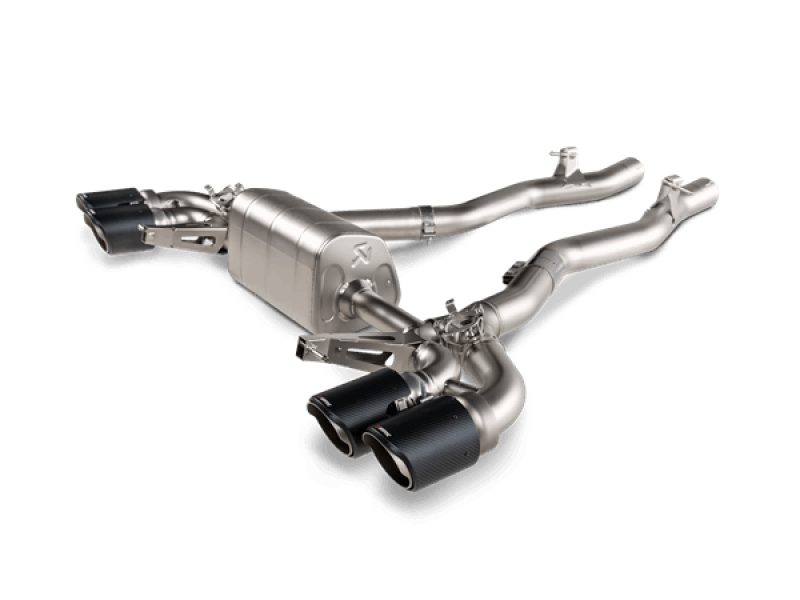 Akrapovic 2020 BMW M8/M8 Competition (F91/F92) w/OPF/GPF Slip-On Line (Titanium) w/Carbon Tips - S-BM/T/22H