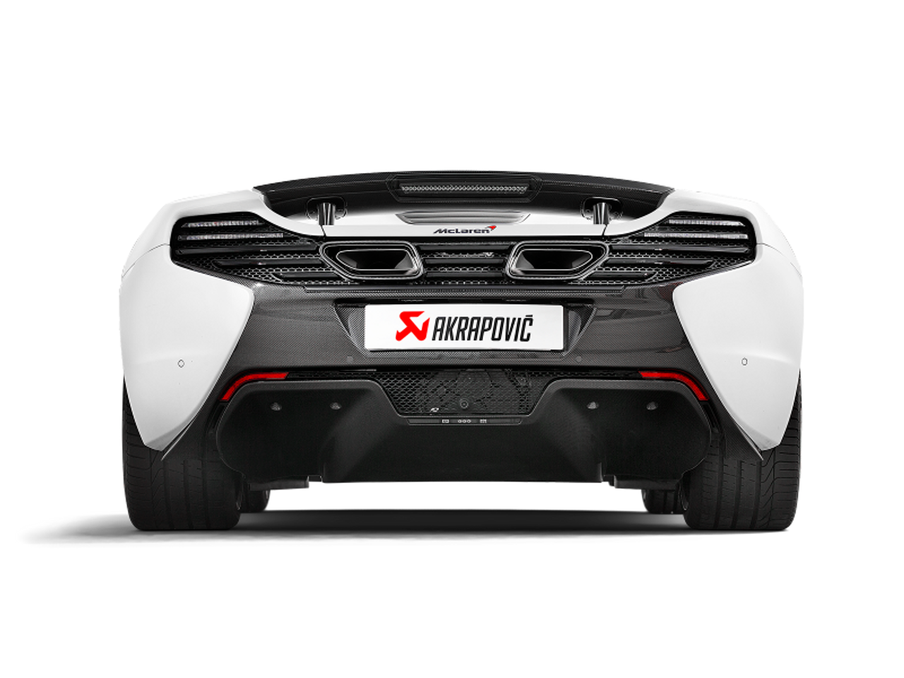 Akrapovic 14-17 McLaren 650S/650S Spyder Slip-On Line (Titanium) w/ Carbon Tips - S-MC/TI/2