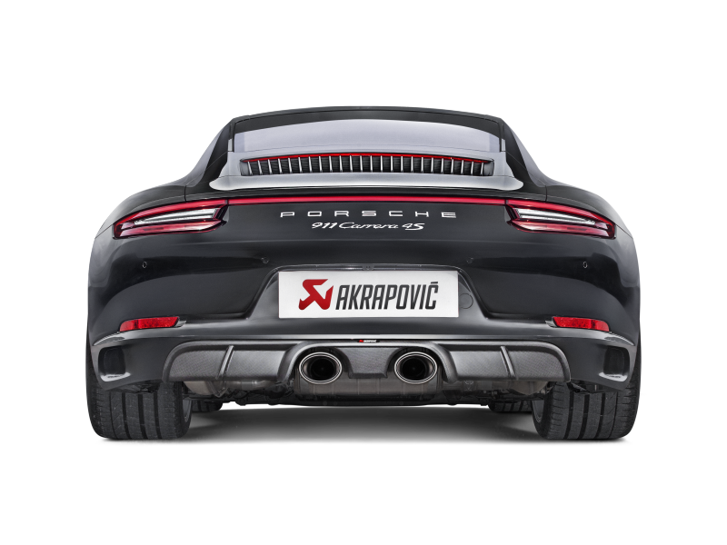 Akrapovic 16-17 Porsche 911 Carrera S/4/4S/GTS (991.2) Slip-On Line (Titanium) w/ Titanium Tips - S-PO/TI/5H