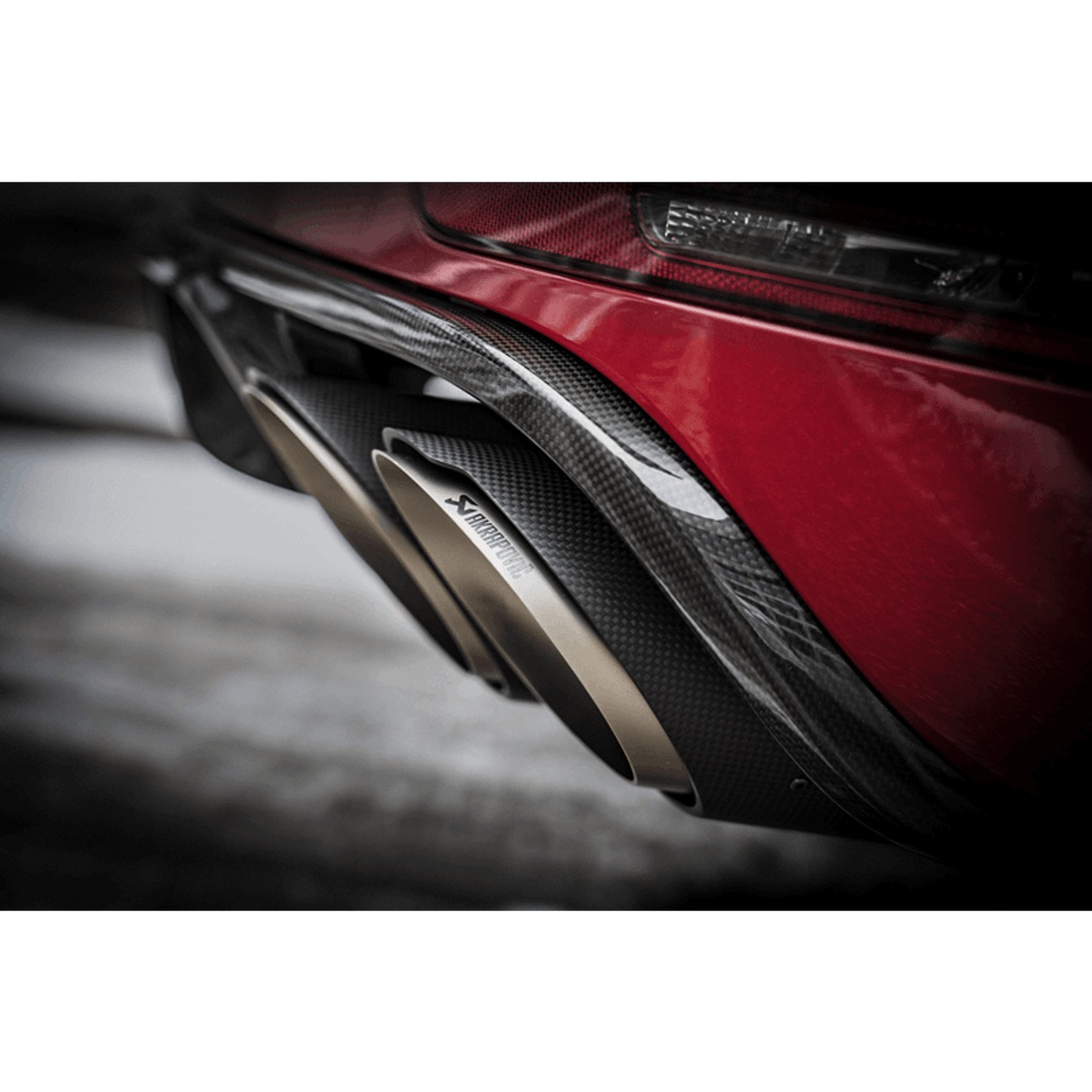 Akrapovic 2014 Porsche Macan Turbo (95B) Evolution Line Cat Back (Titanium) w/ Carbon Fiber Tips - S-PO/TI/7H