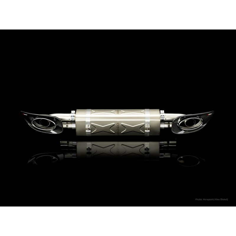 Akrapovic 10-13 Porsche 911 Turbo / Turbo S (997 FL) Slip-On Line (Titanium) w/ Titanium Tips - S-PO997TFLH