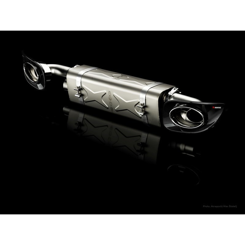 Akrapovic 10-13 Porsche 911 Turbo / Turbo S (997 FL) Slip-On Line (Titanium) w/ Titanium Tips - S-PO997TFLH