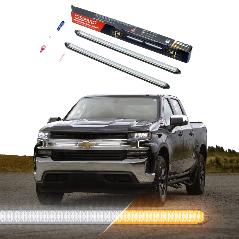XK Glow 14In Switchback Grill Lights with Start-up Animation & Sequential Turn Signals - XK041029-14