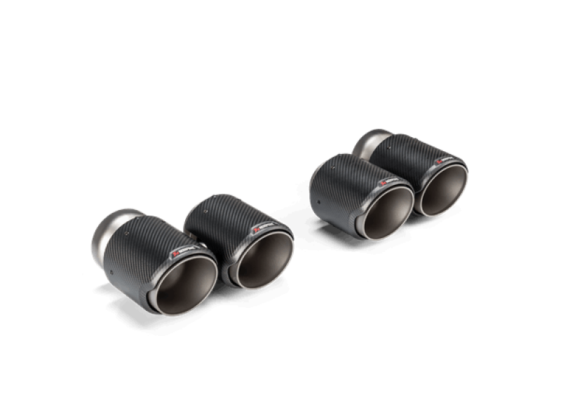 Akrapovic 2021+ BMW G87 M2, G80 M3 & G82 M4 Classic Carbon Design Tail Pipe Set - TP-CT/68