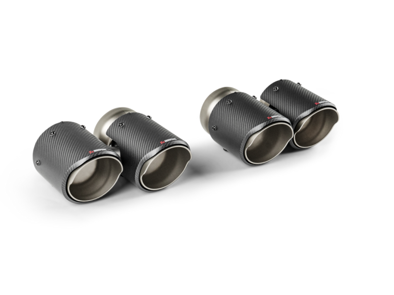 Akrapovic 2024+ BMW M5 (G90,G99) Round Carbon Fiber Tail Pipe Set - TP-CT/78