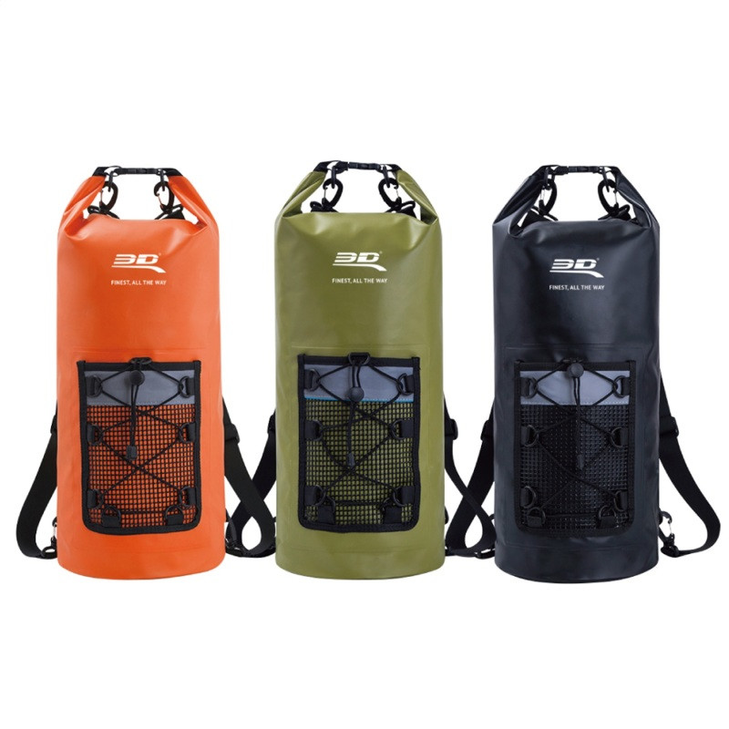 3D MAXpider Roll-Top Dry Bag Backpack - Army Green - 6117-AG