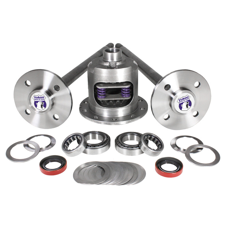 Yukon Gear 79-93 Mustang Axle Kit / 28 Spline / 4 Lug Axles w/ Duragrip Positraction - YA FMUST-1-28